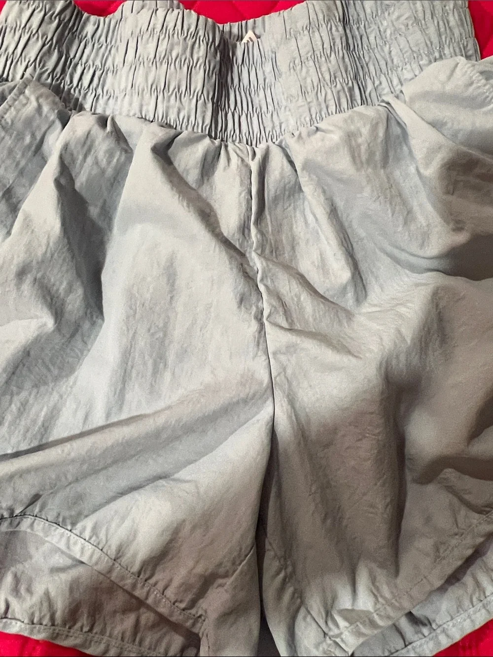 all in motion Light Blue Athletic High-Waist Smocked Shorts